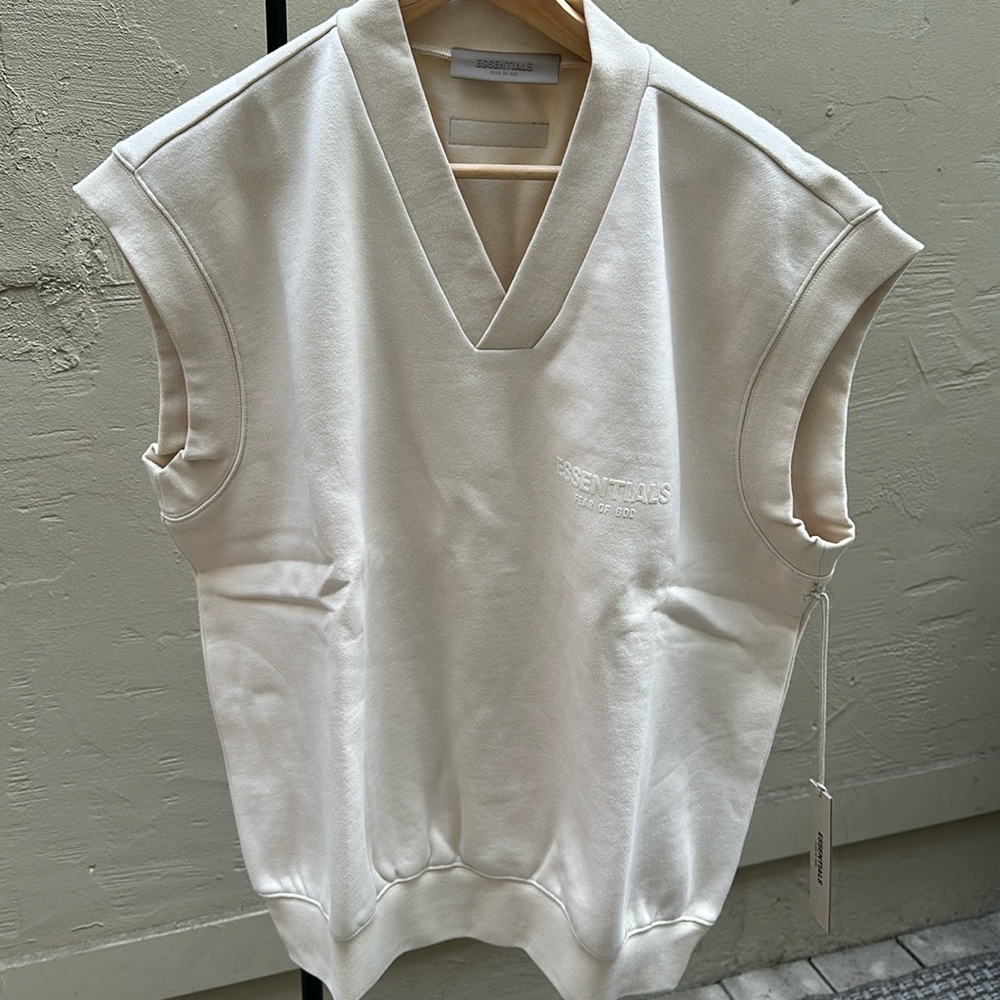 Essentials by Fear of God cotton blend fleece vest